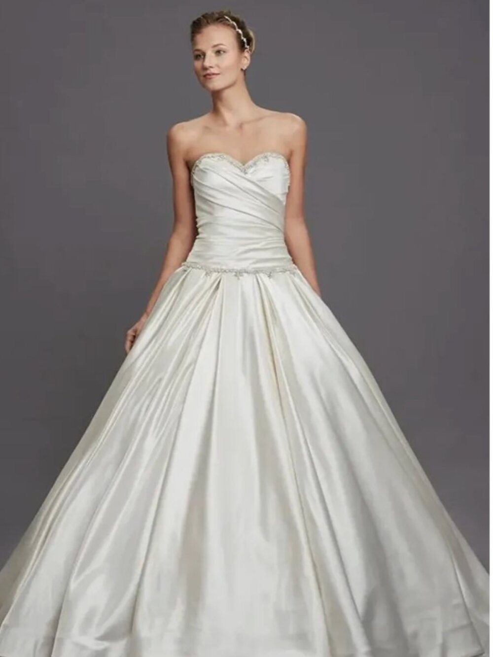 Satin Ballgown Pnina Tornai Princess Corset Wedding Gown